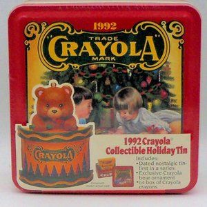 1992 Crayola Collectible Holiday Tin-Brand New!!